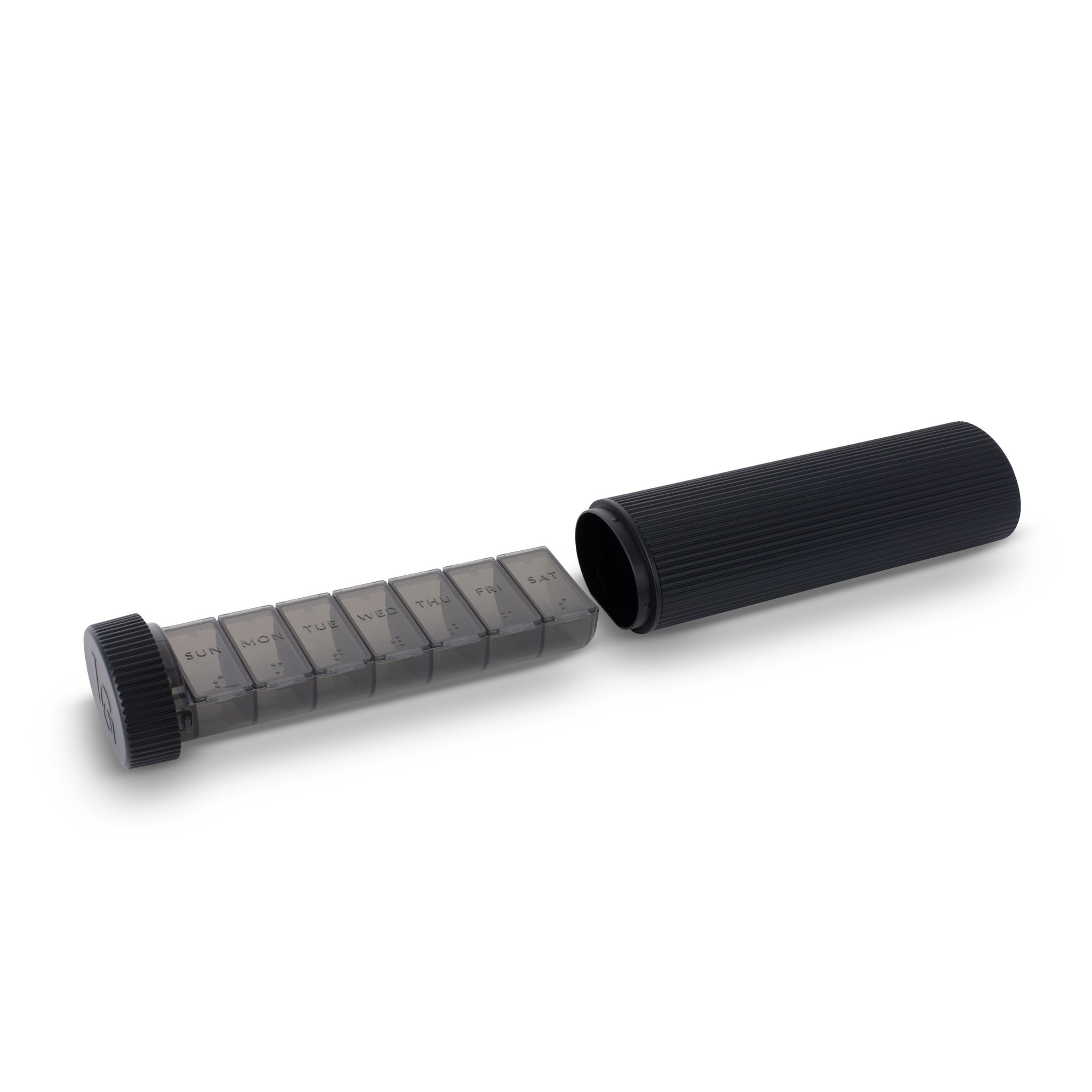 Stylish Pill Box - Matt Black