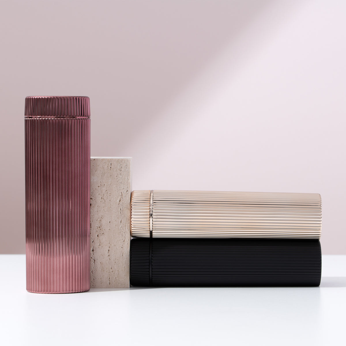 Stylish Pill Box - Ribbed - 3 Colours - By Lucia Gray.jpg